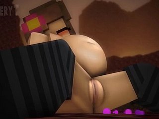 O çok şirin!! slipperyyt yüksek kaliteli Minecraft porno
