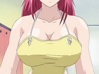 wanita Busty memiliki triptych uncensored Anime Hentai