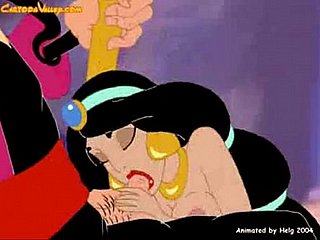 Arabian Night after night - Princess Jasmine fucked by bad wizard