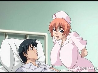 Well-endowed hentai नर्स बेकार है और सवारी anime वीडियो में मुर्गा