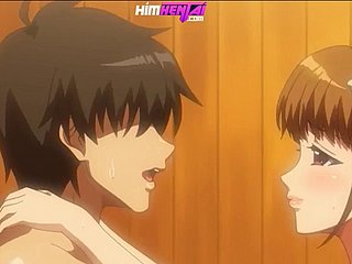 Anime hentai geneukt in de badkamer met een devil anime-hentai !!!