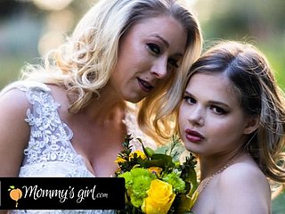 Mommy's Girl - Glacial dama de honor Katie Morgan golpea duro a su hijastra Coco Lovelock antes de su boda