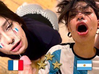 Campeão mundial da Argentina, fã fode francês após a final - Meg Contaminated