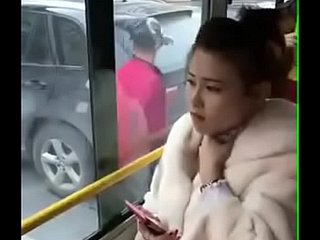 Chinese inclusive kissed. In bus .