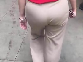 Chunky booty Gilf Meksiko di tan baju celana VPL