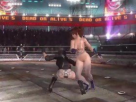 Motoko Kusanagi vs Kasumi trong Monotonous or Alive 5 vòng cuối