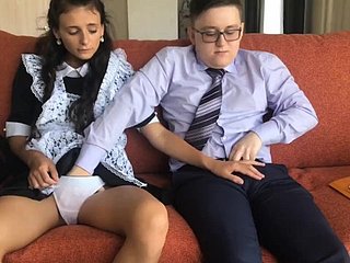 Caitiff public schoolmate fucked young spread out probe school. Virgin first anal